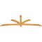 Ekena Millwork Davenport Rough Sawn Timber Gable Bracket, Western Red Cedar, 96"W x 36"H x 2"D x 4"F, 9/12 Pitch GBW096X36X0204DAV00RWR - alternate 4